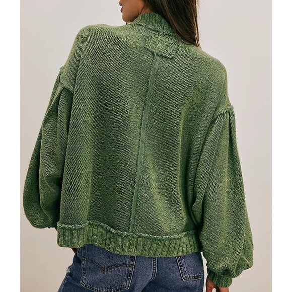 We The Free Cute In This Cardi Color: Frosty Spruce - Picture 3 of 5